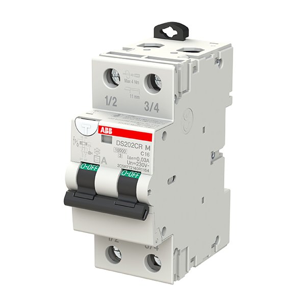 ABB DS202CR RCBO - Residual Current Operated Circuit Breaker (RCBO)