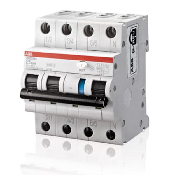 ABB DS203NC 3P+N RCBO - Residual Current Operated Circuit Breaker (RCBO) - Configuration : Protec