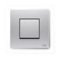 ABB Millenium steel 192X192 - Modular Switches And Accessories - Stainless Steel
